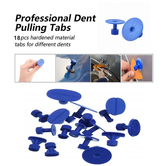 Free shipping- 19pc Car Dent Puller Lifter Paintless Removal Hail Remover Tools Body Repair Tab Kit