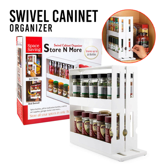 Free shipping- Store N More Swivel Spice Rack Holder