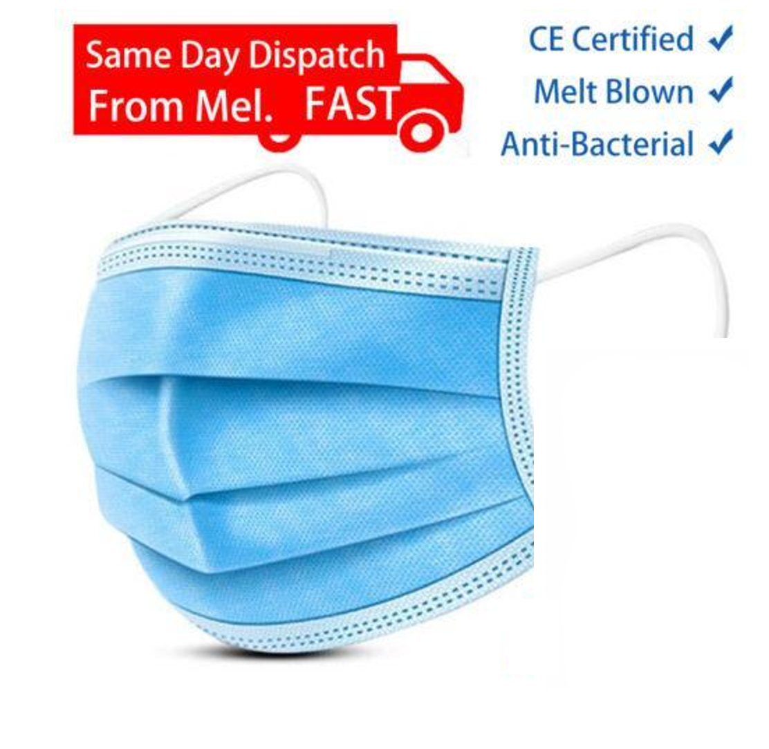 Free shipping-50PC/100PC 3 Layers Disposable Medical Face Mask