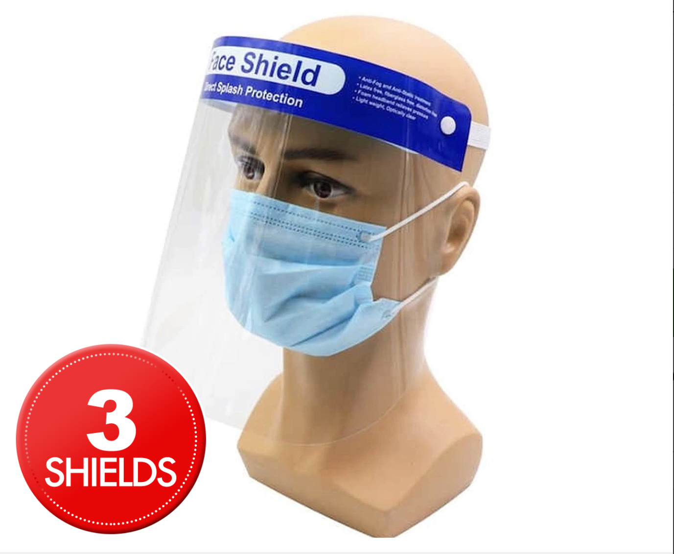 Free shipping-10PCS/20PCS Reusable Plastic Adjustable Face Protection Shields