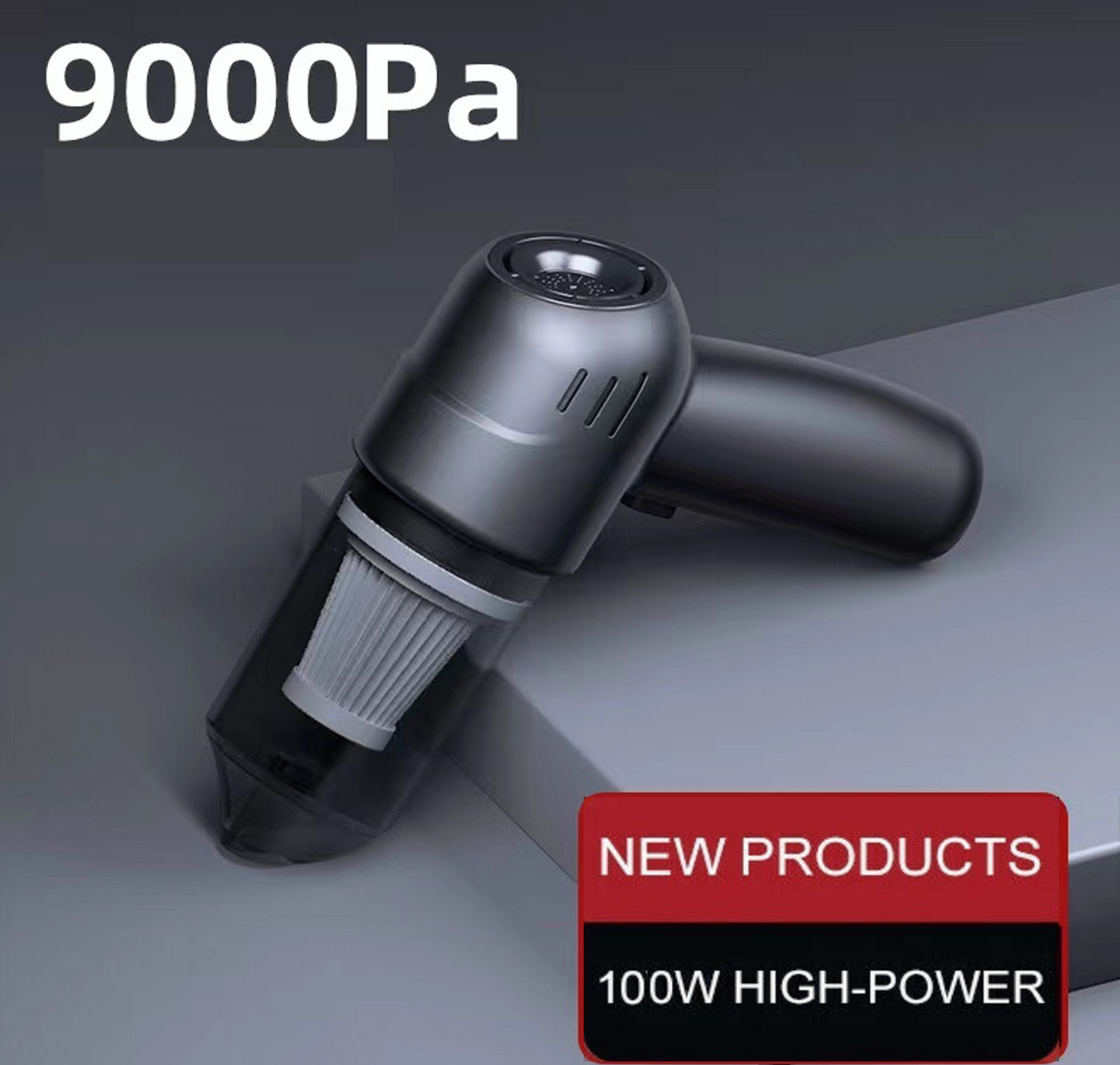 Free shipping- 100W Car Vacuum Cleaner High Power 9000PA Mini Vacuum