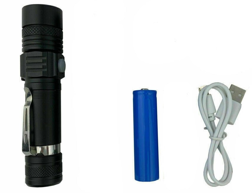 Free shipping-60000lm CREE XM-L Flashlight LED Torch USB Rechargeable