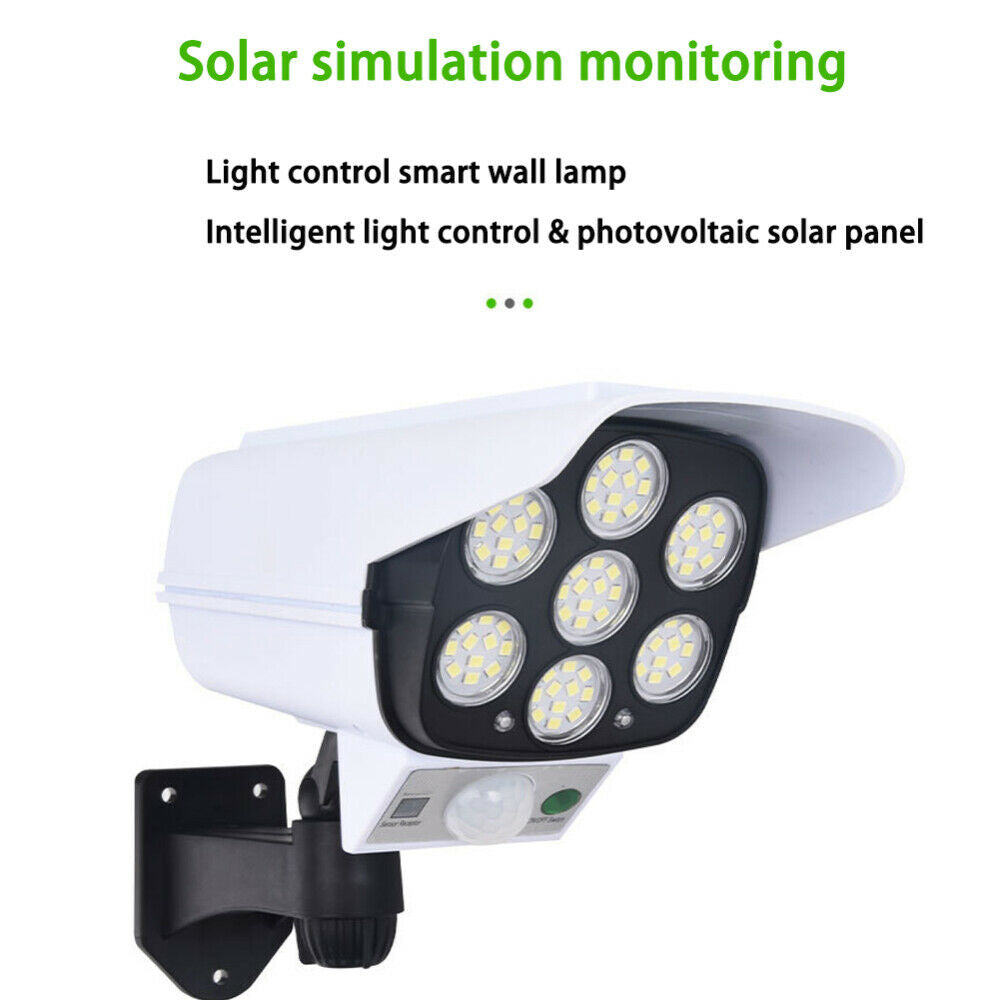 Free shipping- Solar Powered 77 LED Outdoor Sensor Light Fake Security Camera