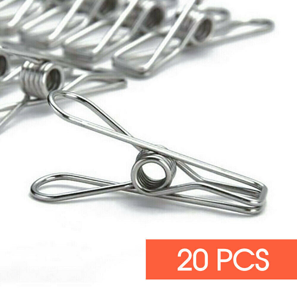 Free Shipping 20PC-100PC Stainless Pegs Hanging Clips