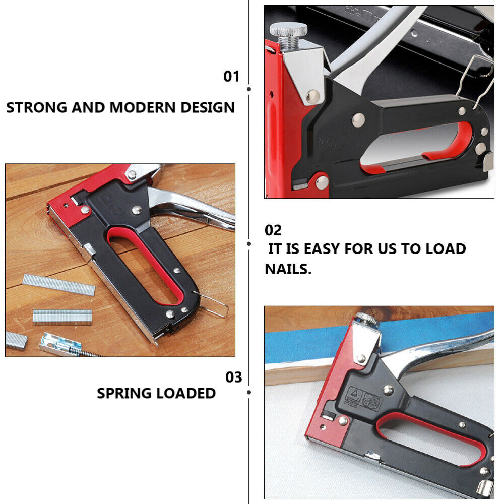 Free shipping- Staple Gun 3 in1 Heavy Duty Fastener tool Tacker 3000 Staples Upholstery Stapler