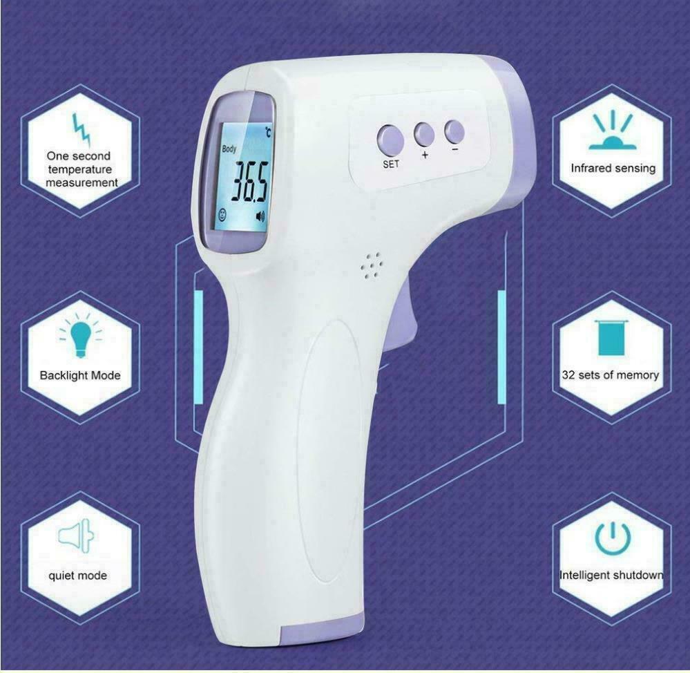 Free shipping-Thermometer Forehead Non-contact Infrared Temperature Digital Body Baby Adult