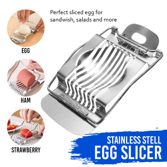 Free shipping- Stainless Steel Boiled Egg Slice Cutter