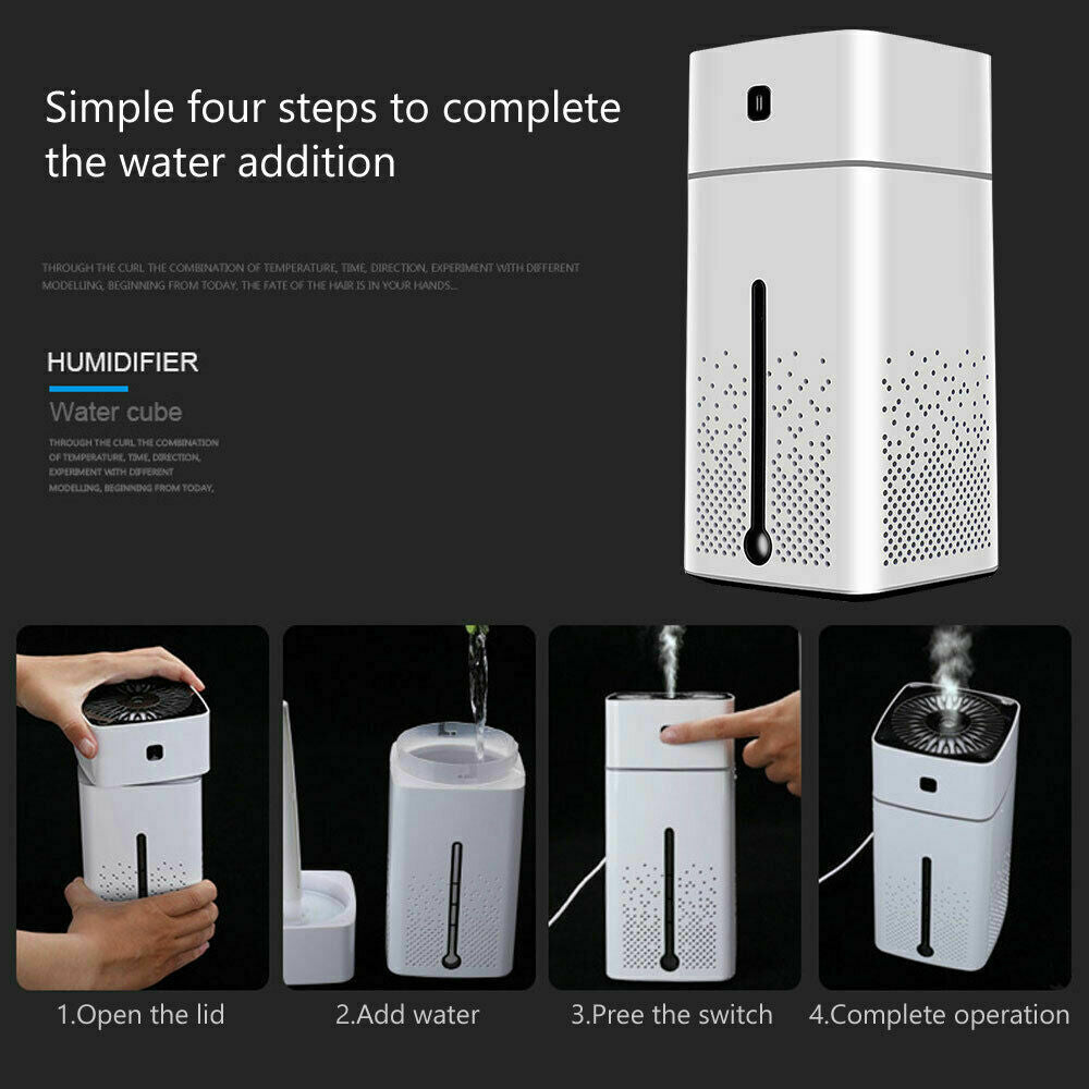 Free shipping- Ultrasonic Air Humidifier Purifier 1L