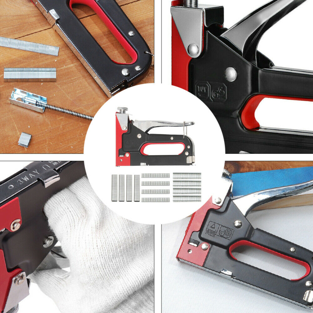 Free shipping- Staple Gun 3 in1 Heavy Duty Fastener tool Tacker 3000 Staples Upholstery Stapler