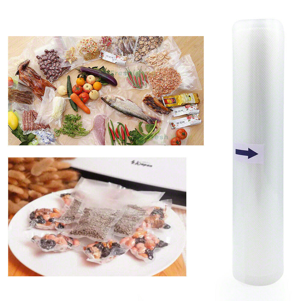 Free shipping- 2PCS 6m x 28cm Vacuum Food Sealer Roll