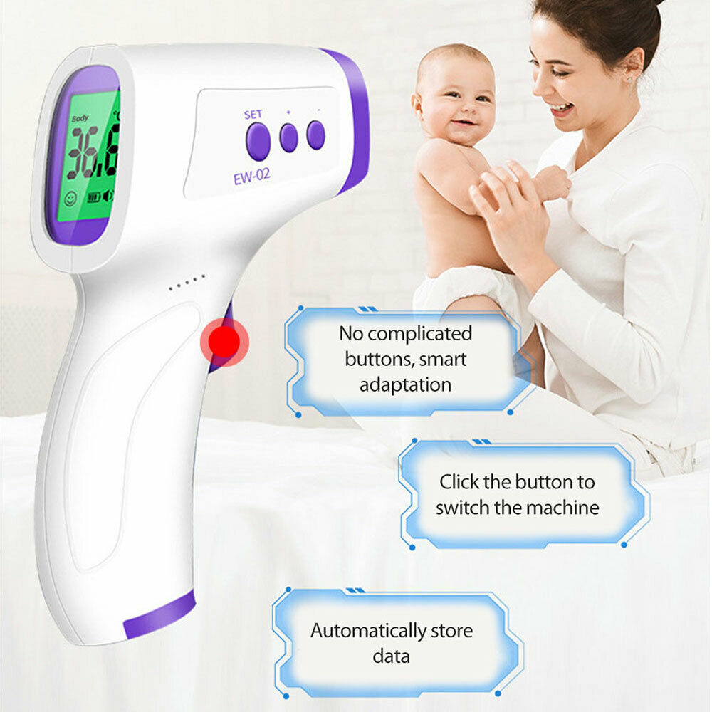 Free shipping-Thermometer Forehead Non-contact Infrared Temperature Digital Body Baby Adult