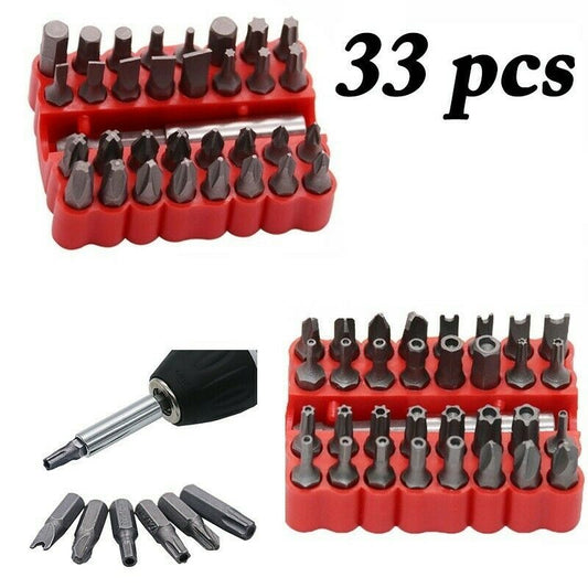 Free shipping- 33pc Magnetic Extension Bit Holder Screwdriver Bits Set Quick Release Bit Holder