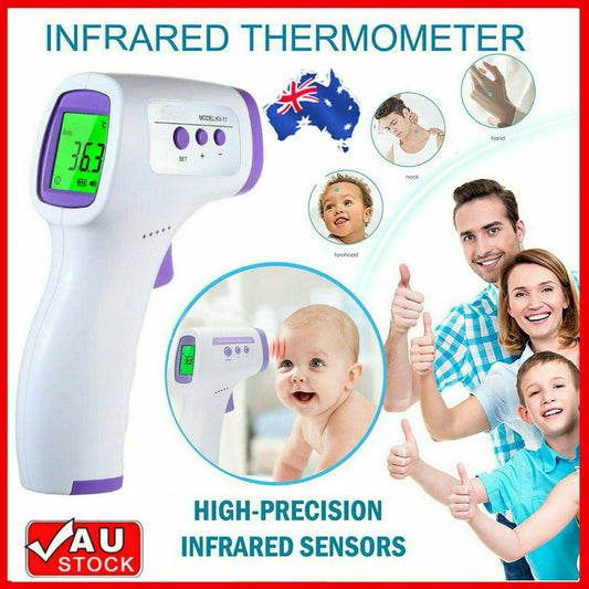 Free shipping-Thermometer Forehead Non-contact Infrared Temperature Digital Body Baby Adult