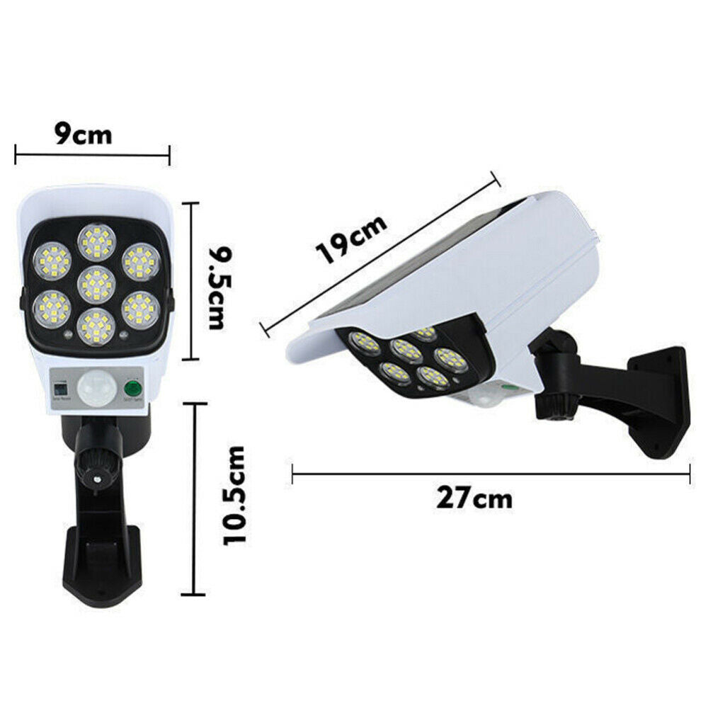 Free shipping- Solar Powered 77 LED Outdoor Sensor Light Fake Security Camera