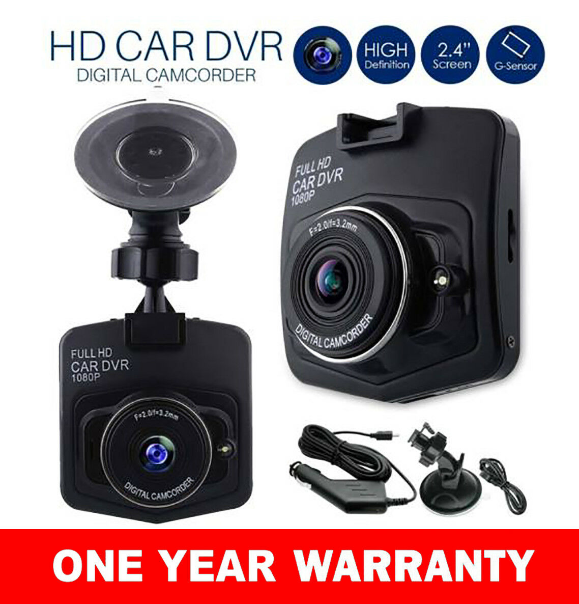 Free shipping- Mini 1080P HD LCD Car Dash Camera Video DVR Cam Recorder Night Vision