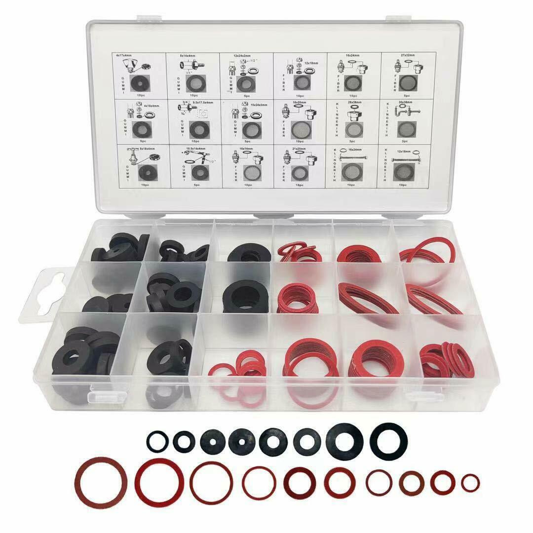 141pcs 18 Different Sizes Rubber Sealing Washer Plumbing O-Ring