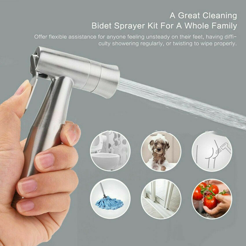 Free shipping- Stainless Handheld Bidet Sprayer Set