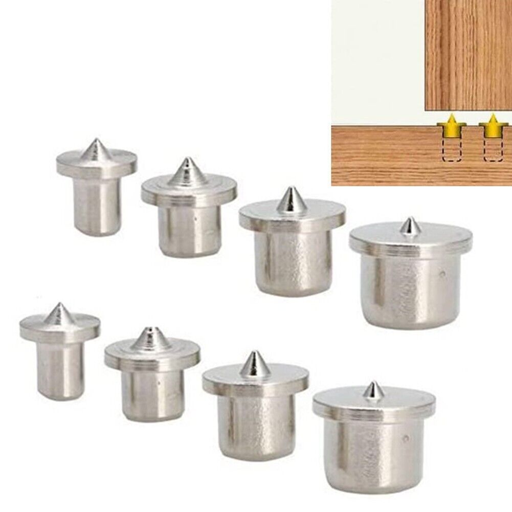 8pc Dowel Center Set New Woodworking Top Locator Roundwood Punch