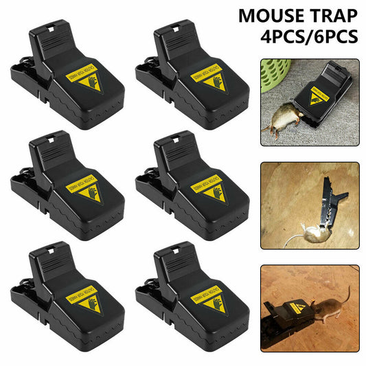 Free Shipping-2PCS/6PCS/12PCS Plastic Mouse Traps Trap Reusable Mice Rat Snare Catcher Rodent Indoor