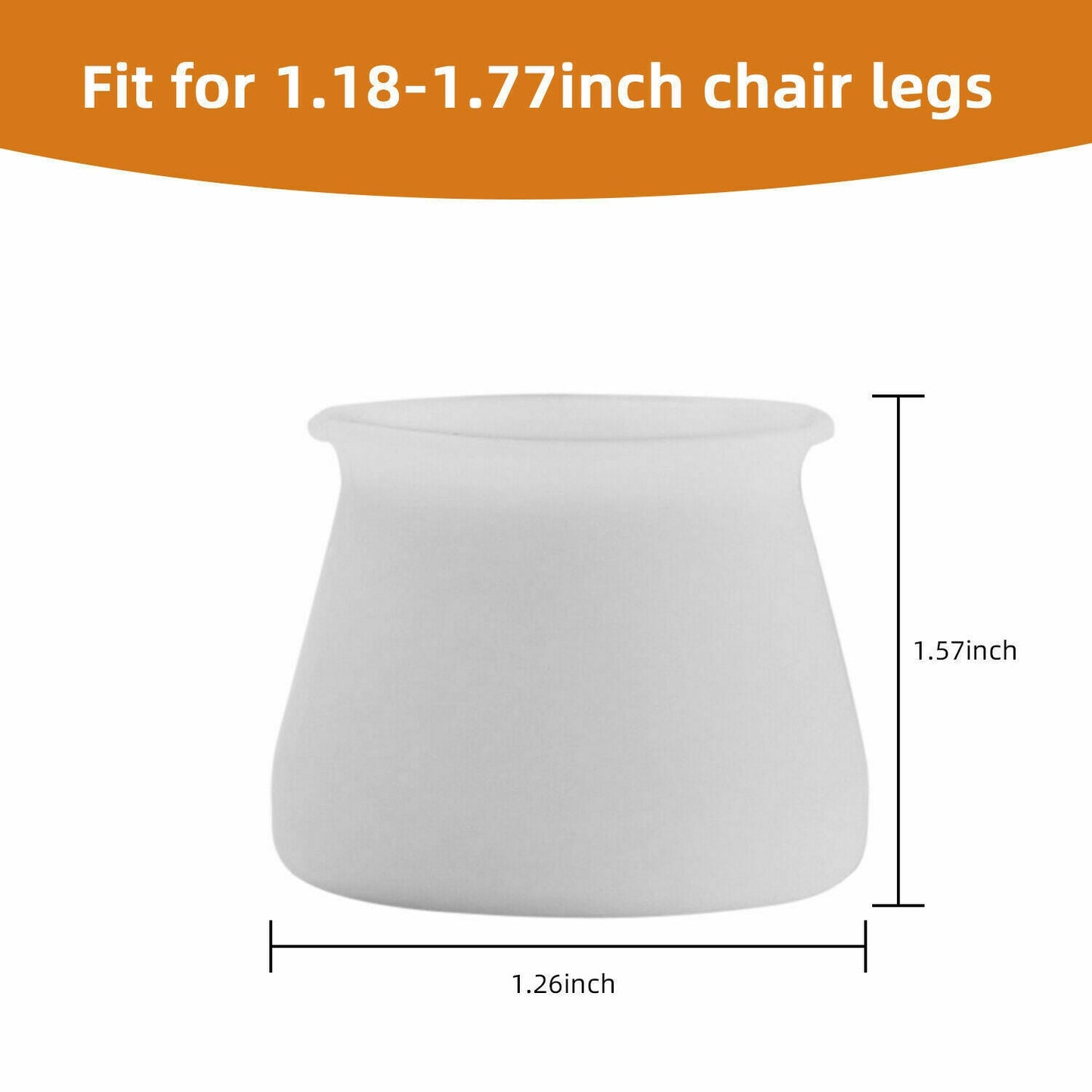 Free shipping- 12PCS Silicone Chair Leg Caps Floor Protectors Furniture Table Cover Feet Pads