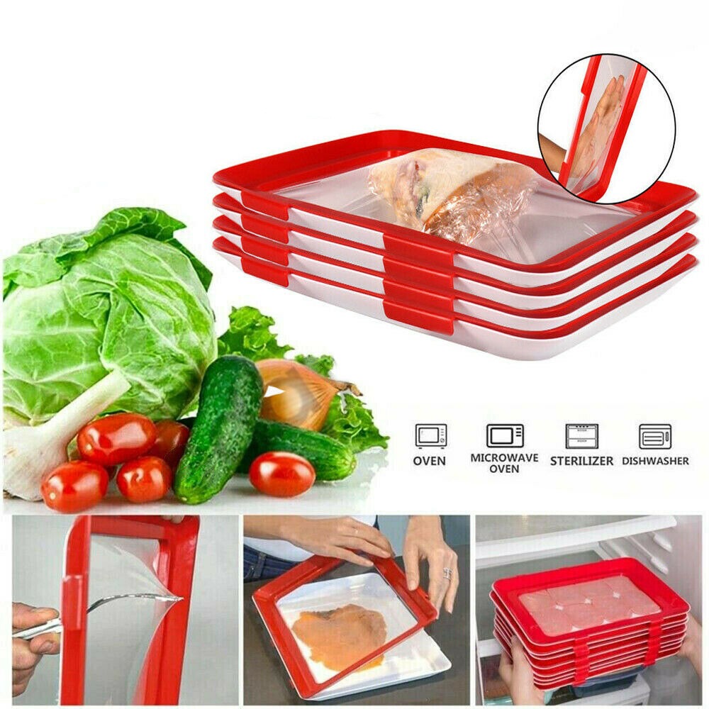 Creative Food Preservation Tray Healthy Kitchen Tools Storage Container Set