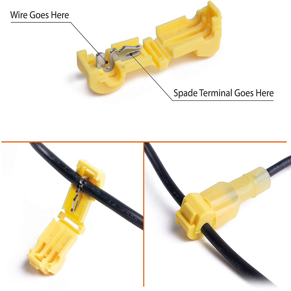 Free shipping- 120PCS Quick Splice Cable Connector T-Tap Electrical Wire Crimp Terminal Kit