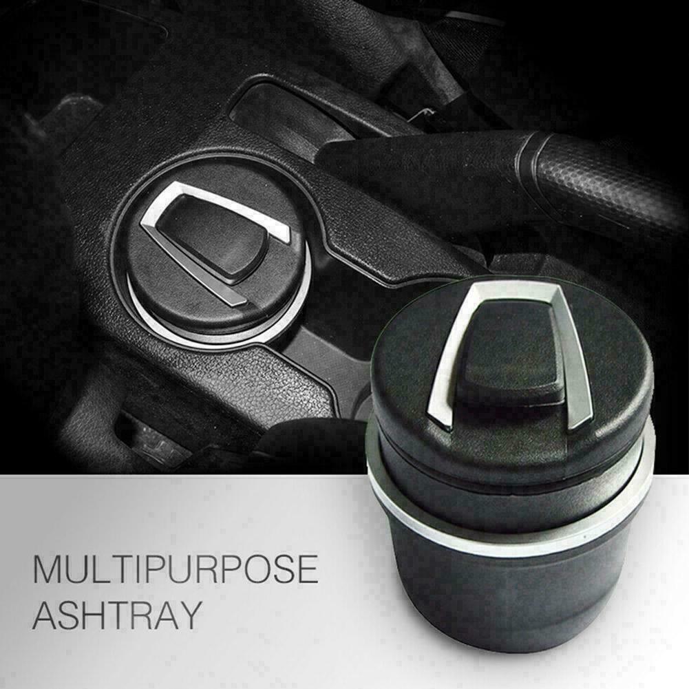 Free shipping- Portable LED Car Ashtray Flame Retardant Smokeless Cigarette Holder