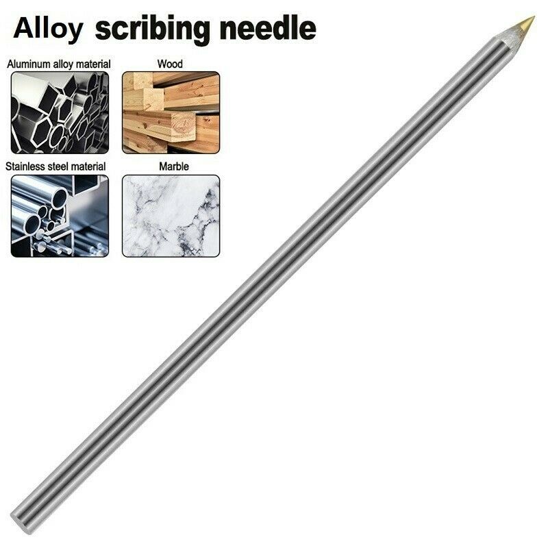 Free shipping- 2pcs Alloy Marking Pen Needle Single-Point Pen Type Silver Construction Marking Tools