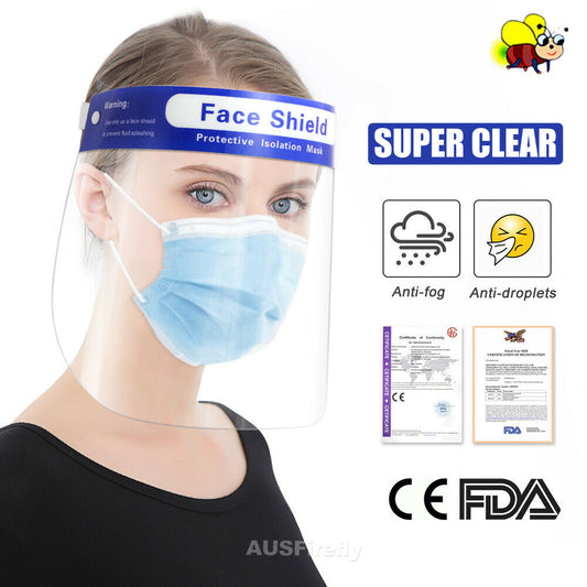 Free shipping-10PCS/20PCS Reusable Plastic Adjustable Face Protection Shields