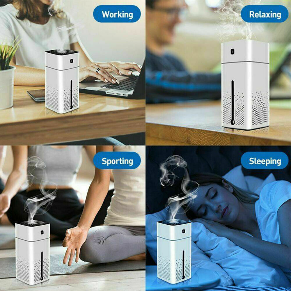 Free shipping- Ultrasonic Air Humidifier Purifier 1L