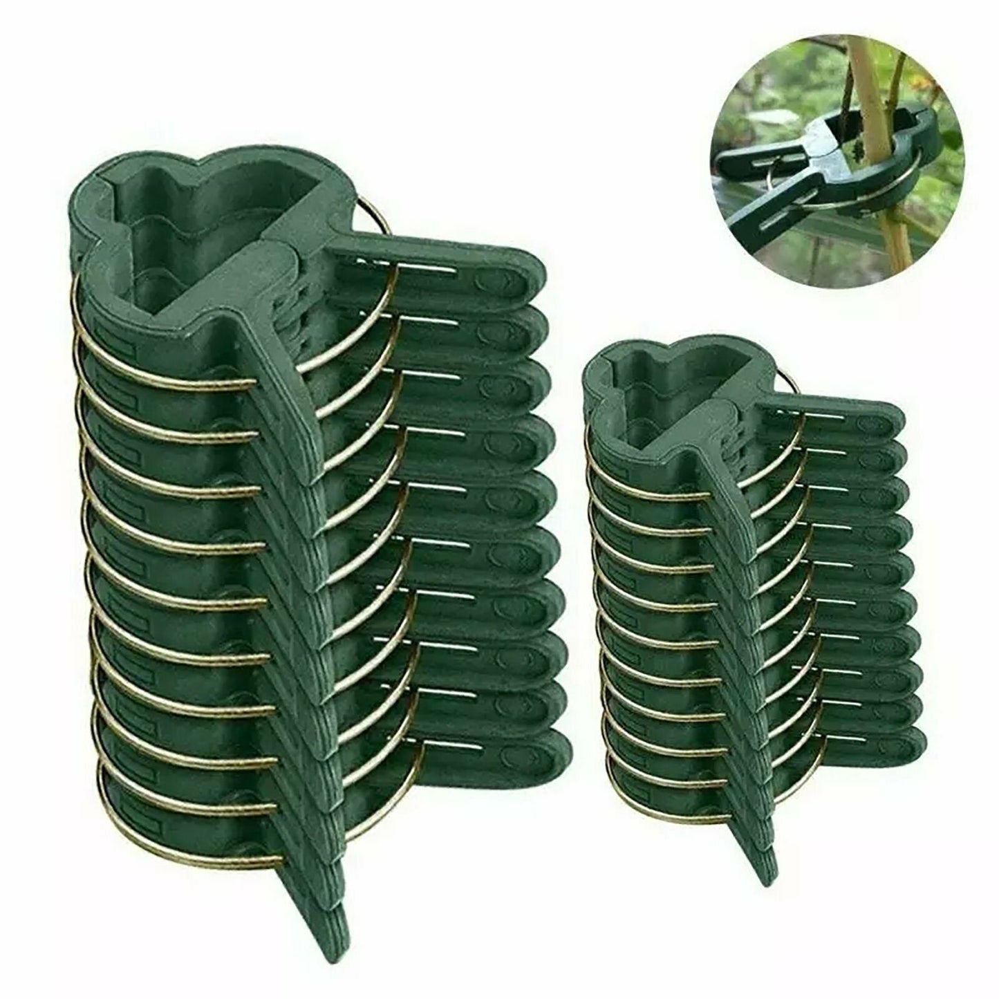 Free shipping- 20PCS Garden Plant Clips Tomato Tie Stem Orchid Support Weatherproof Grow Training