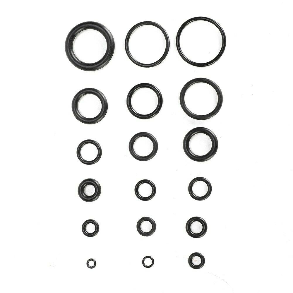 225 Pcs Rubber O Ring Oring Seal Plumbing Garage Assort Set Kit