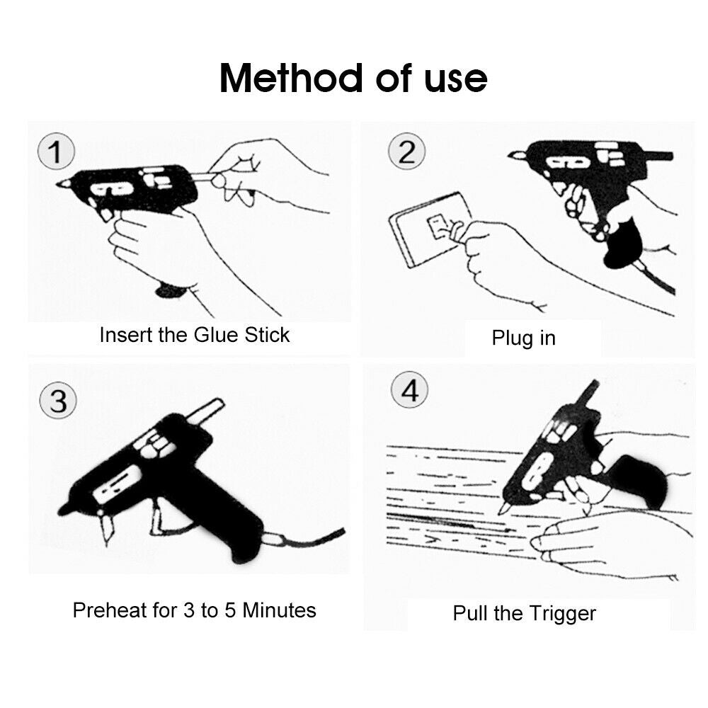 Free shipping- Heavy Duty 150W Hot Melt Glue Gun Electric Heating Craft with Cigarette Lighter Plug