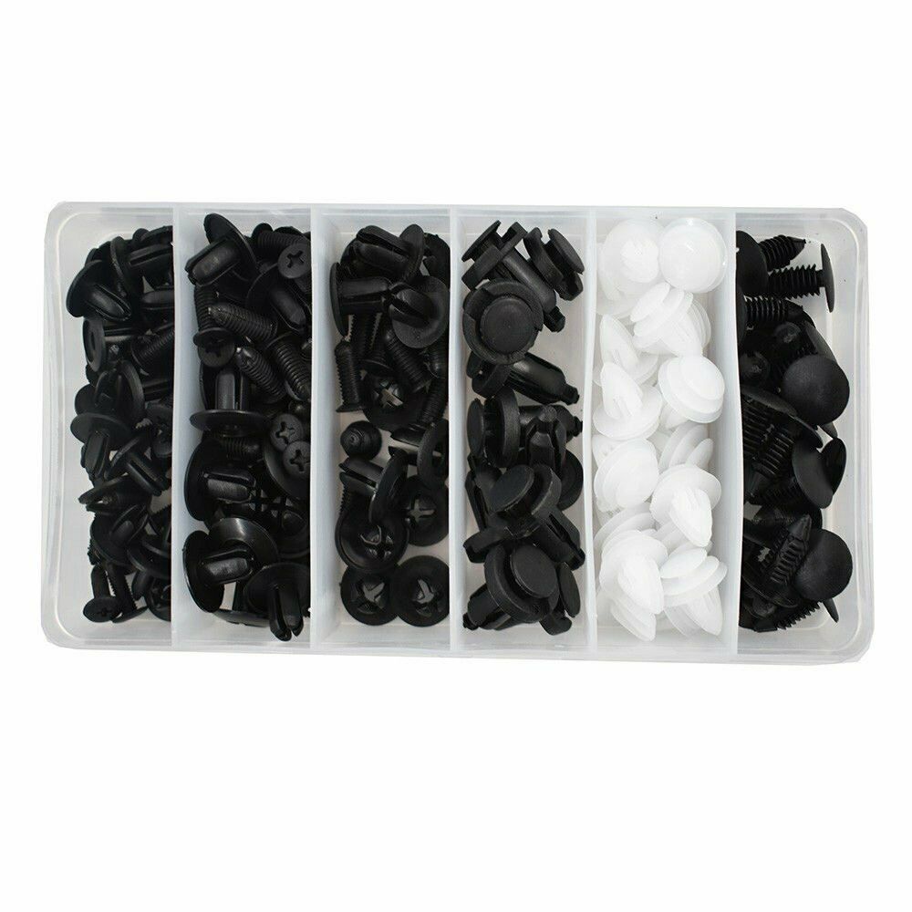 Free shipping- 100pc Clip Trim Car Push Pin Rivet Bumper Door Panel Retainer Fastener Kit