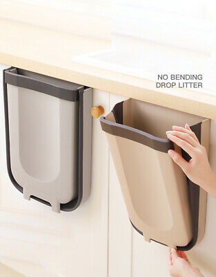 Free shipping- Kitchen Foldable Cabinet Hanging Wastebasket