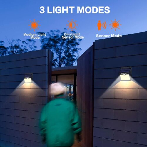 Solar Power 48 LED Waterproof PIR Motion Sensor Wall Light Outdoor Garden Lamp