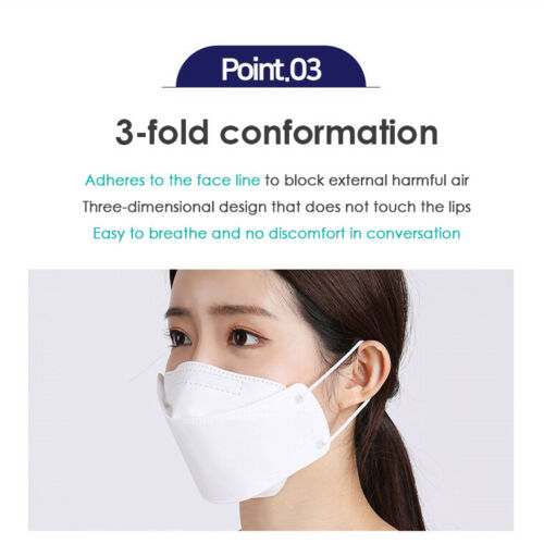 Free shipping- KF94 10PCS/20PCS 4 Protective Layer 3D Filter Adult Face Mask (Made in Korea)